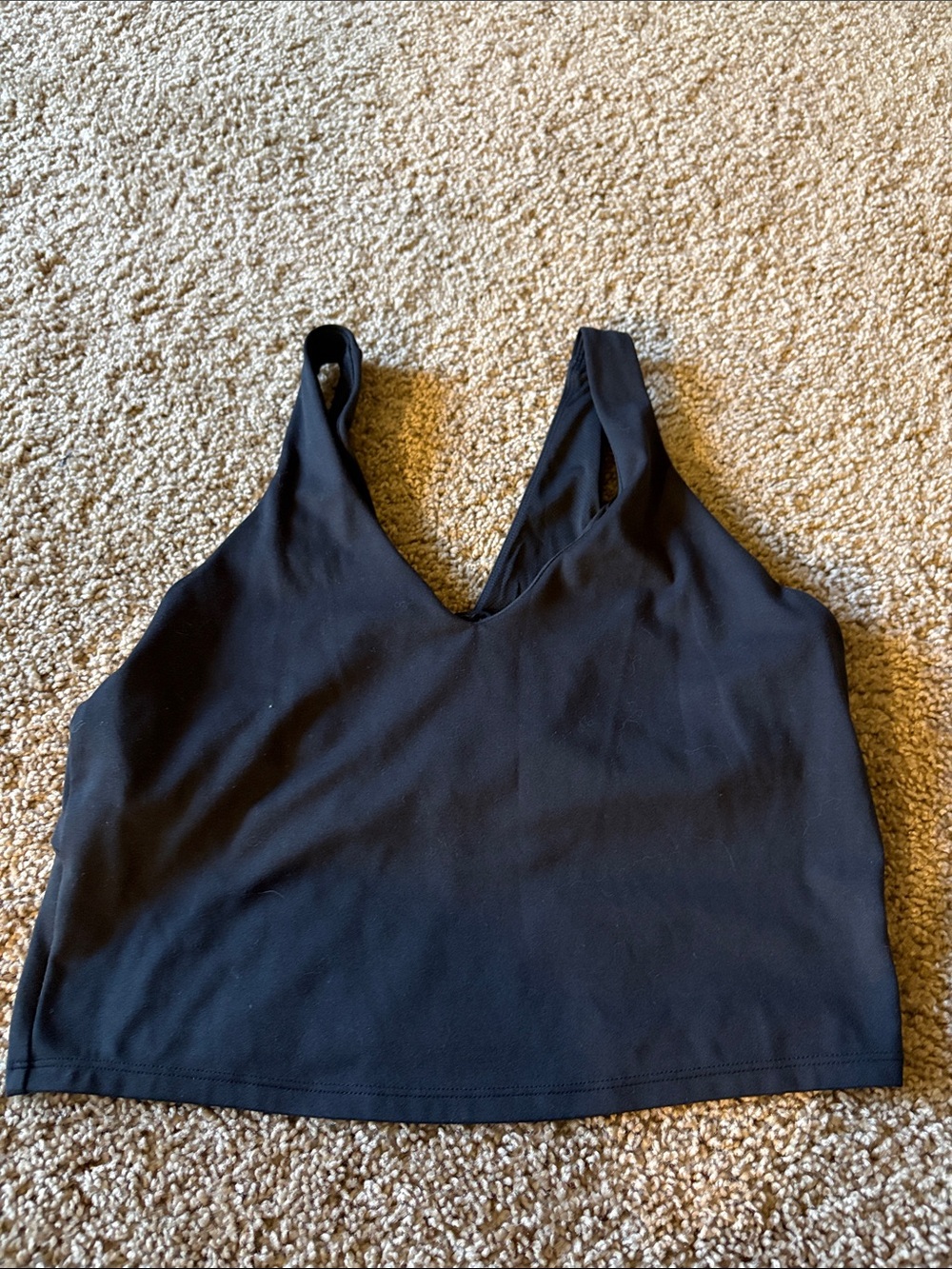 all in motion Black V-Neck Athletic Tank
